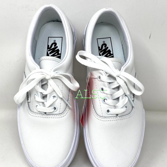 VANS ERA STACKED PLATFORM Low Top LEATHER White Shoes Women’s Size VN0A4BTOOER - Picture 5 of 9